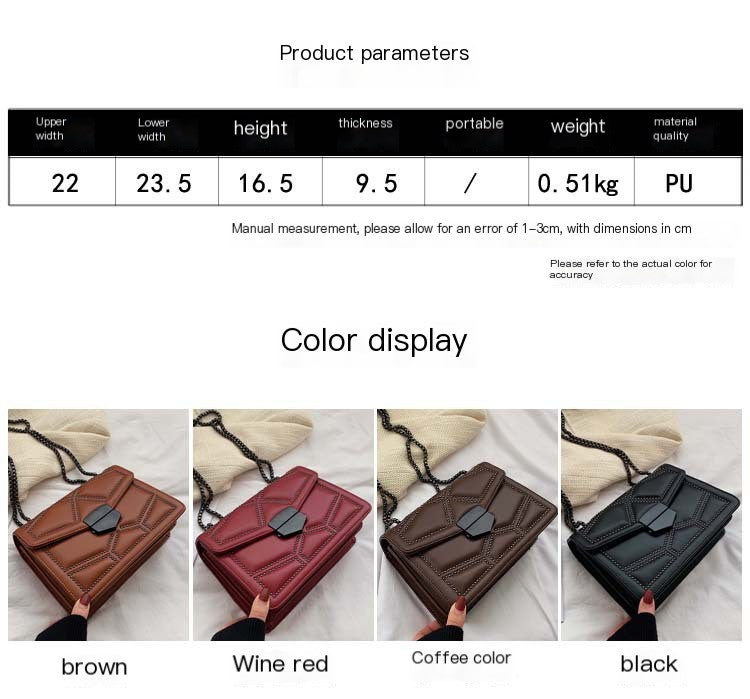 Small Square Chain Crossbody Bag