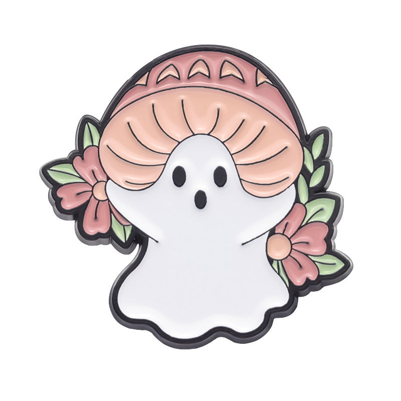 Cute Halloween Ghost Metal Brooch