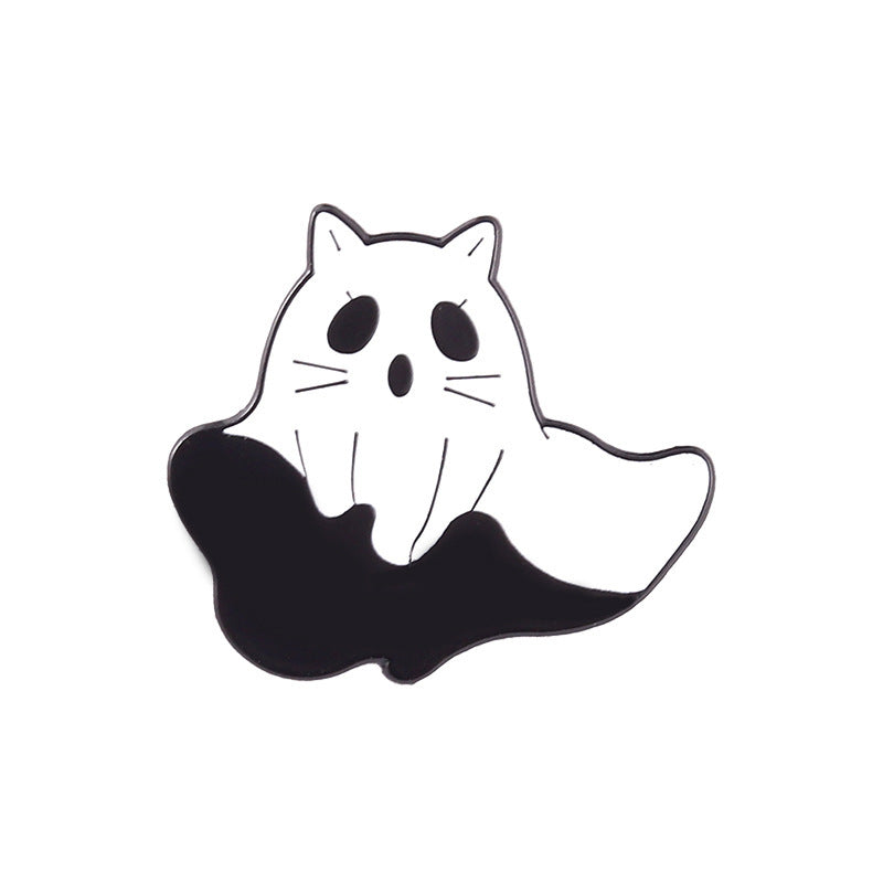 Cute Cartoon Ghost Halloween Brooch