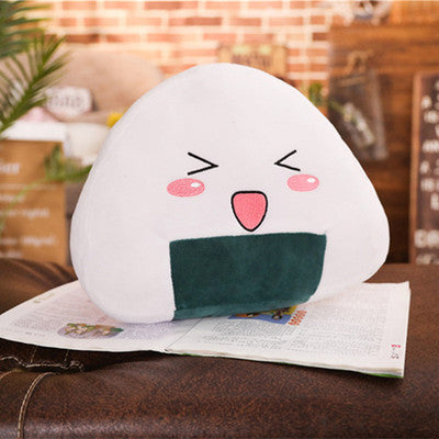 Cartoon Anime Rice Ball Plush Pillow – Cute & Cozy Onigiri Doll