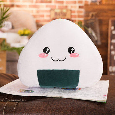 Cartoon Anime Rice Ball Plush Pillow – Cute & Cozy Onigiri Doll