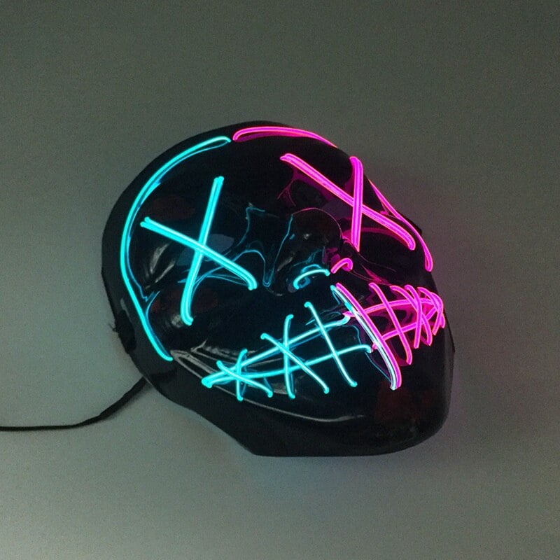 Neon LED Halloween Mask