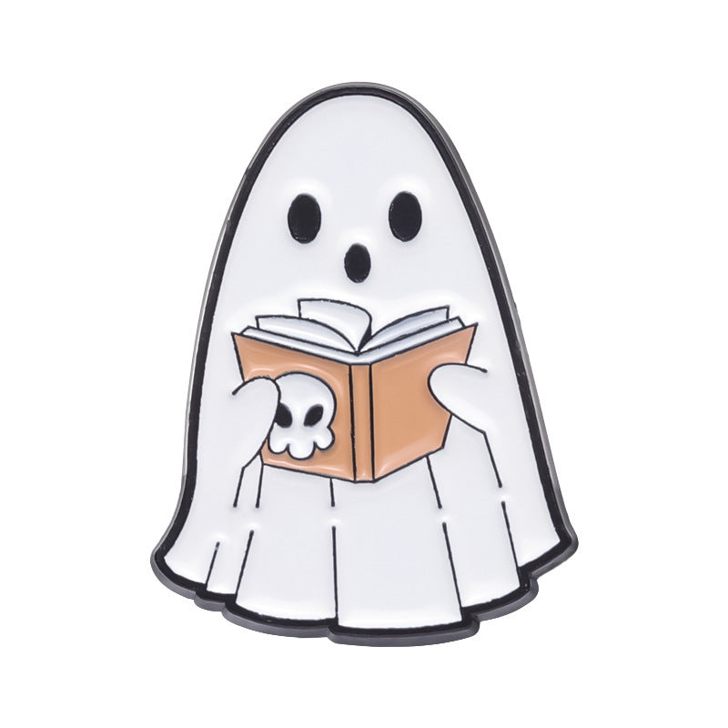 Cute Halloween Ghost Metal Brooch