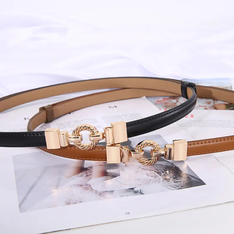 Chic Adjustable Leather Belt