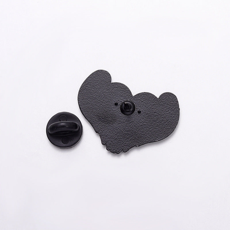 Ghost Heart Love Enamel Brooch