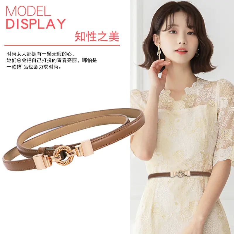 Chic Adjustable Leather Belt