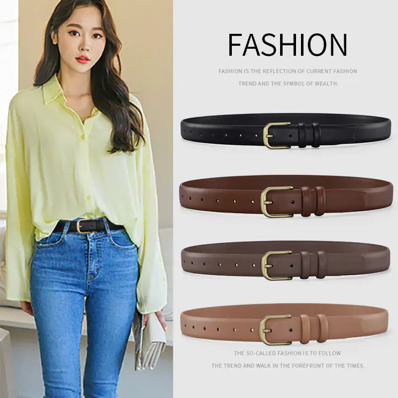 Chic Two-Layer Cowhide Belt