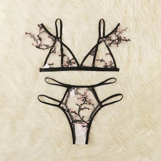 Enchanted Sakura Lace Lingerie Set