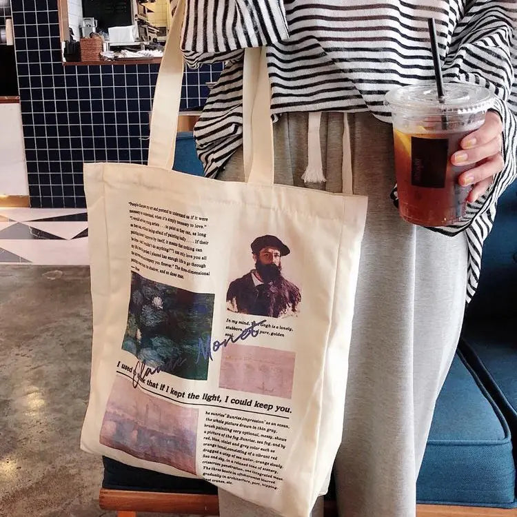 Vintage Literary Canvas Tote Bags