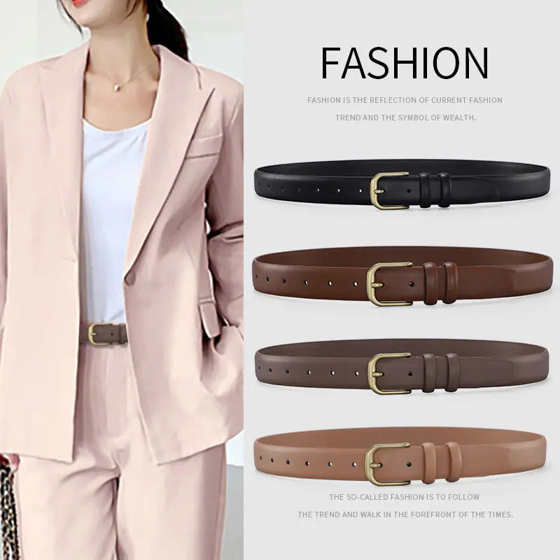 Chic Two-Layer Cowhide Belt