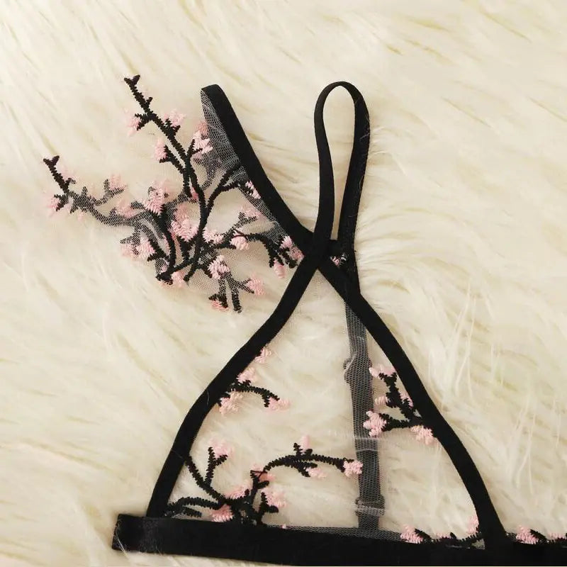 Enchanted Sakura Lace Lingerie Set
