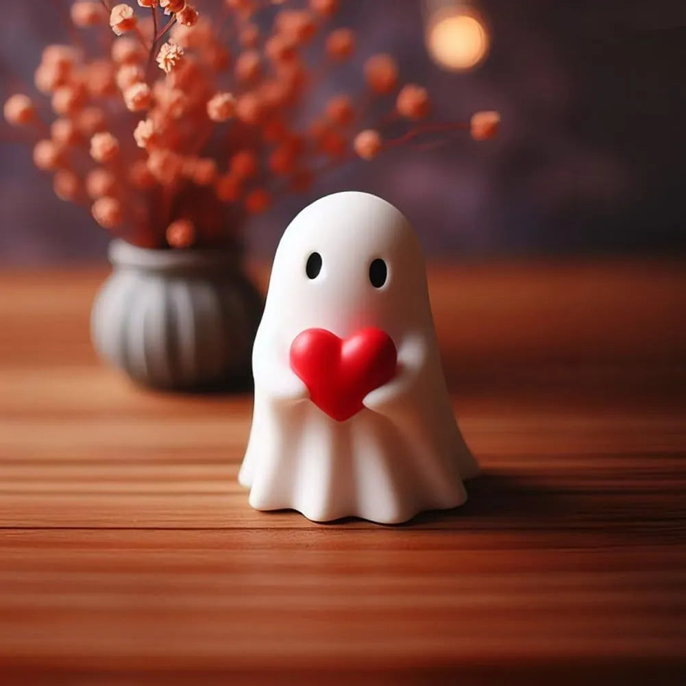 Spooky Ghost Figurine with Attitude