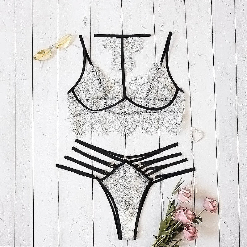 Chic Sheer Lace Lingerie Set
