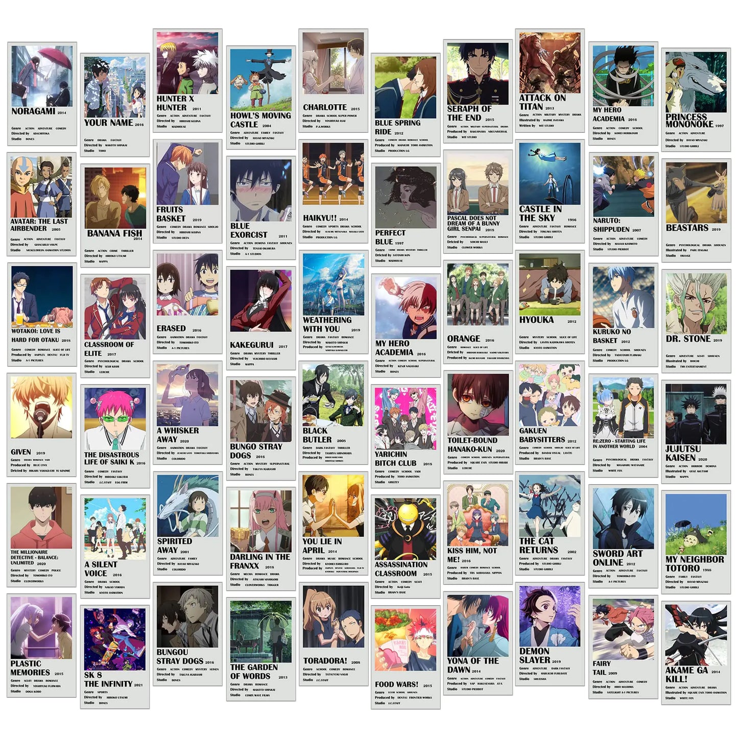 Anime Wall Collage Kit