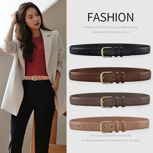 Chic Two-Layer Cowhide Belt