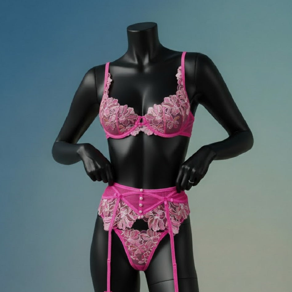 Elegant Lace Embroidered Bodysuit